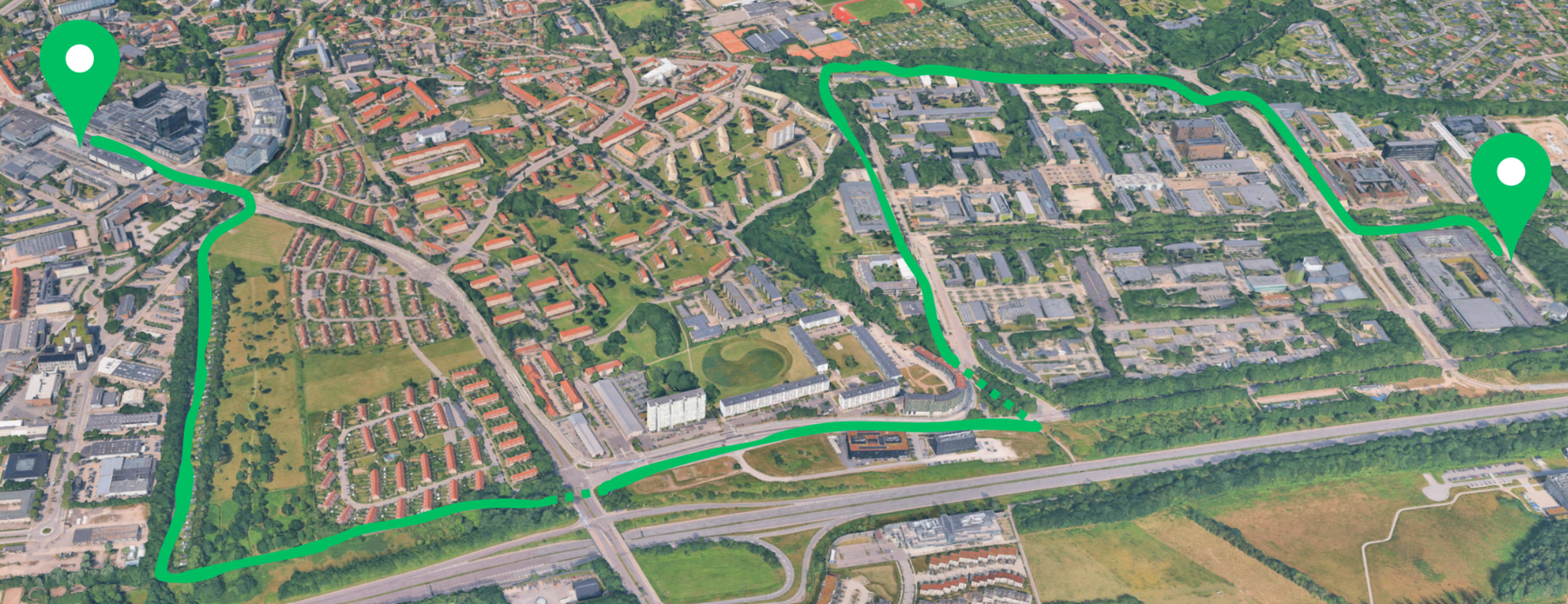 Rutkort for LETBANELØBET